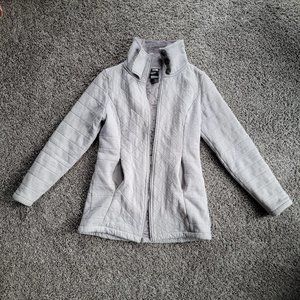The North Face Light Gray Quilted Jacket Caroluna Size S